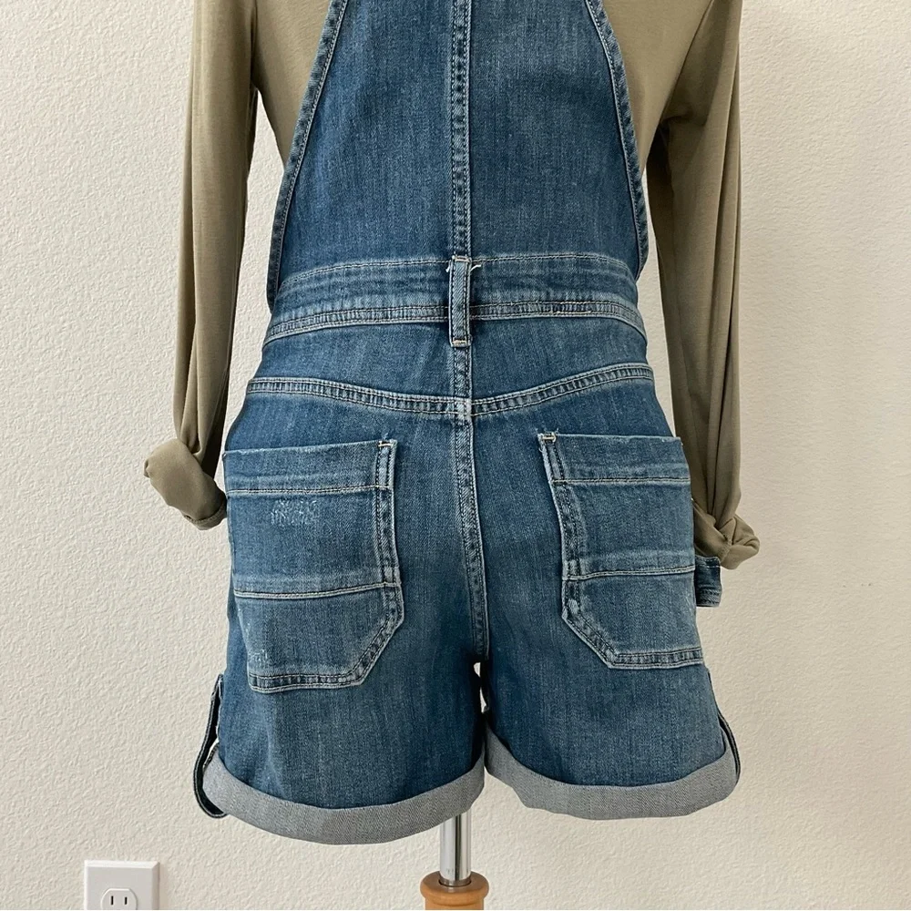 Anthropologie Pilcro Everyday Denim Short Overalls Size 25 - Picture 4 of 16
